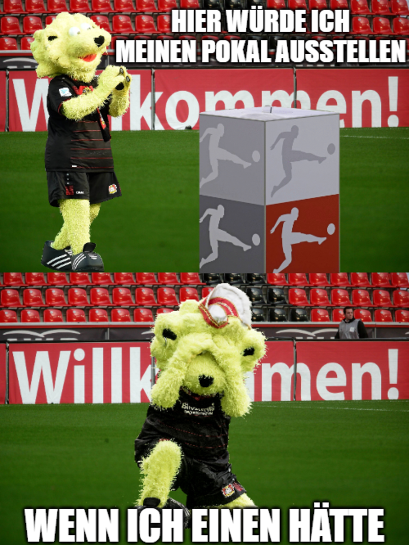 Leverkusen-Meme: Hier wäre mein Meister-Pokal, wenn ich einen hätte